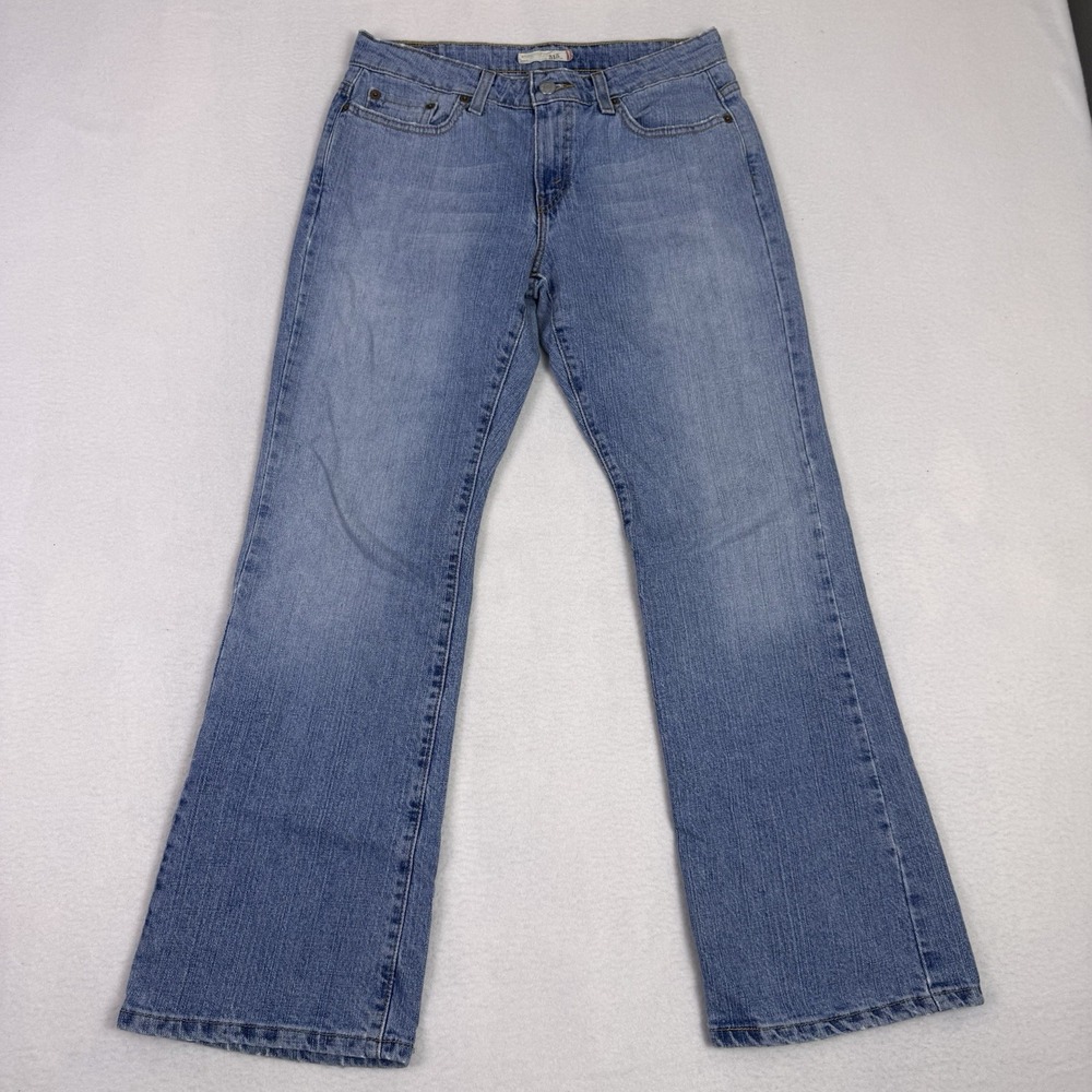 Levis 515 Boot Cut Jeans Womens Size 8M Light Wash Blue Denim Stretch Mexico